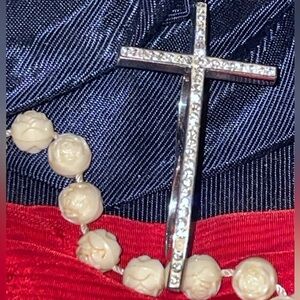 Elegant Silver Cross Ring